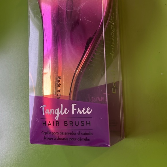 BRUSH metallic ombré glam wet/dry Detangler NEW mod modern chrome gold purple - Picture 6 of 6
